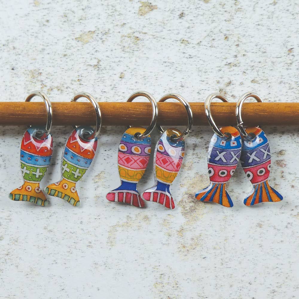 Fish Stitch Markers (Set of 6) - Emma Ball
