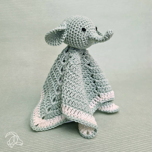 DIY Crochet Kit - Cuddle Cloth Elephant