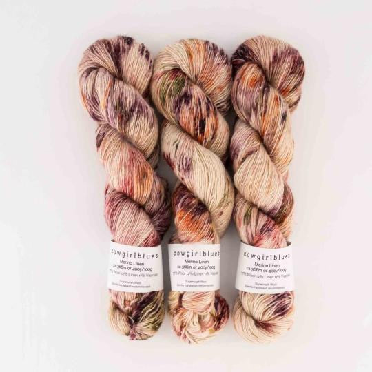 Cowgirlblues Merino Linen gradient hand dyed