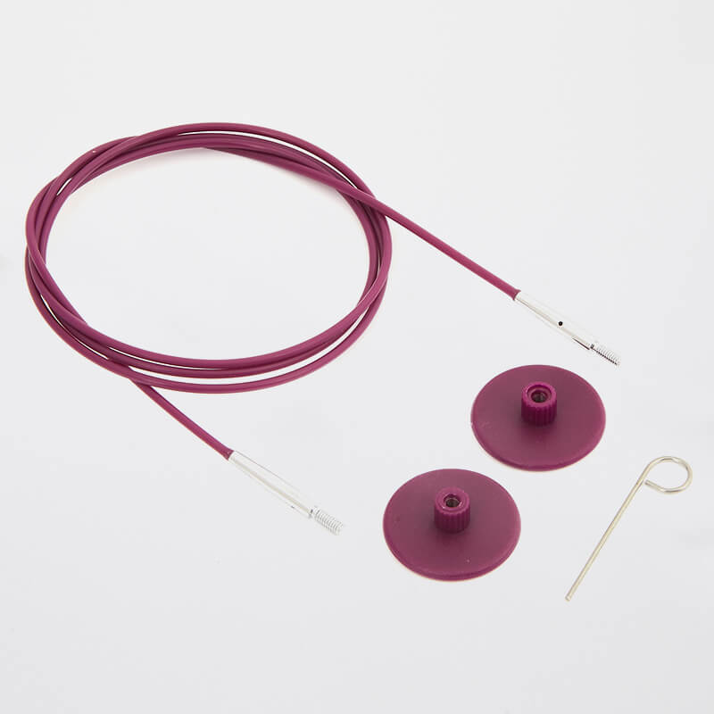 KnitPro Interchangeable Needle Cables - Purple