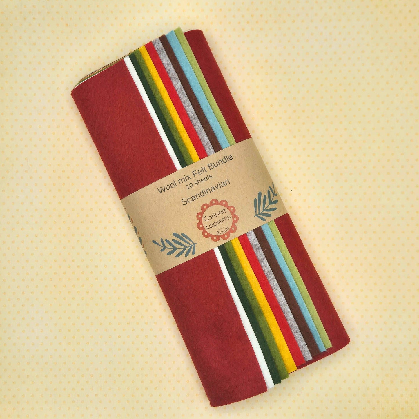 Felt Bundle of 10 Sheets - by Corinne Lapierre