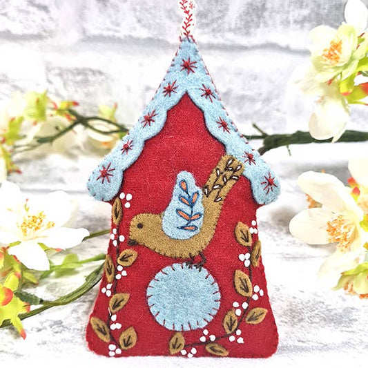 Folk Birdhouse Felt Craft Mini Kit by Corinne Lapierre