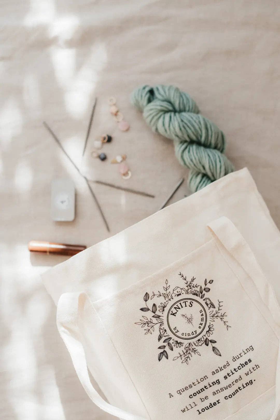 KNITS tote bag