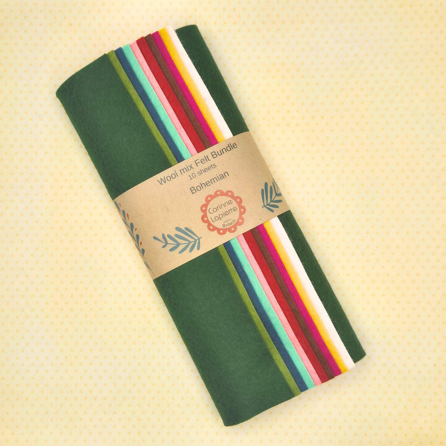 Felt Bundle of 10 Sheets - by Corinne Lapierre