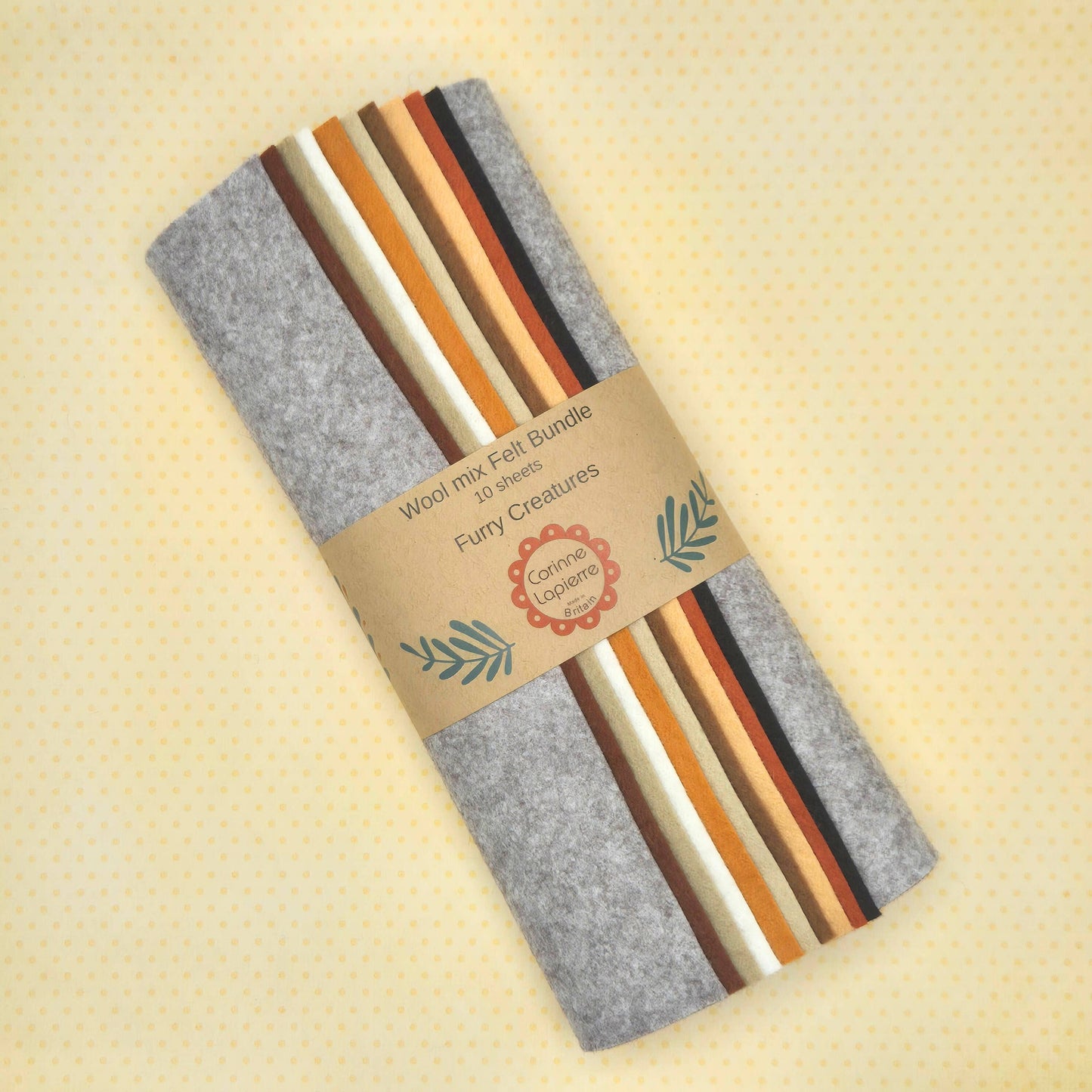 Felt Bundle of 10 Sheets - by Corinne Lapierre