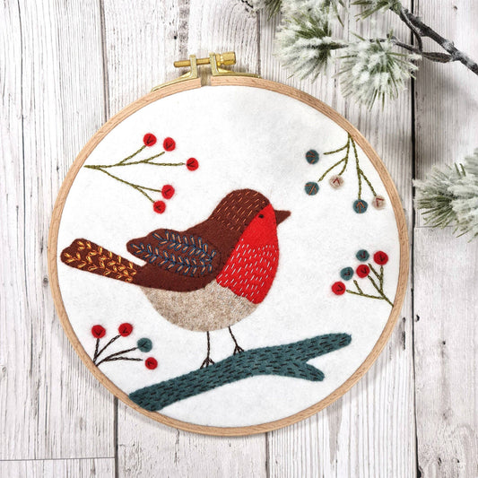 Robin Appliqué Hoop Craft Kit by Corinne Lapierre