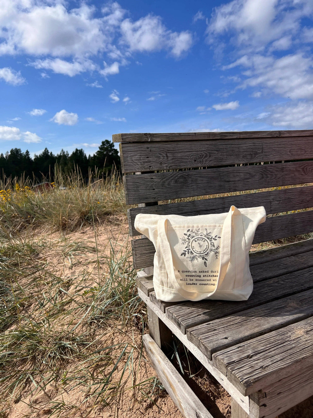 KNITS tote bag