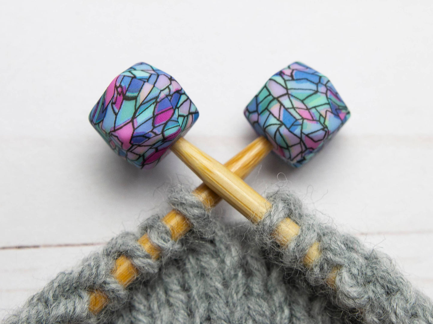 Stained Glass Hexagon | Stitch Stoppers - Fox and Pine