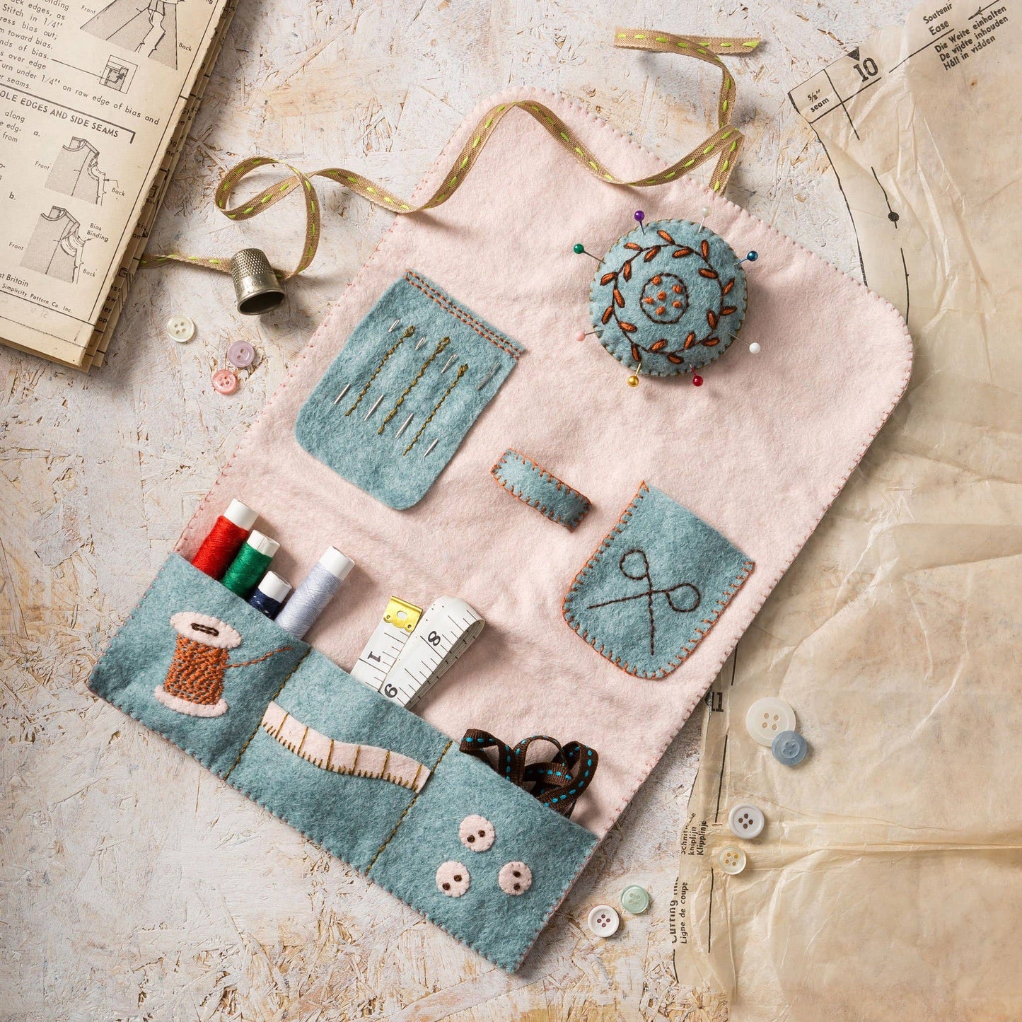 Sewing Roll Felt Craft Kit by Corinne Lapierre