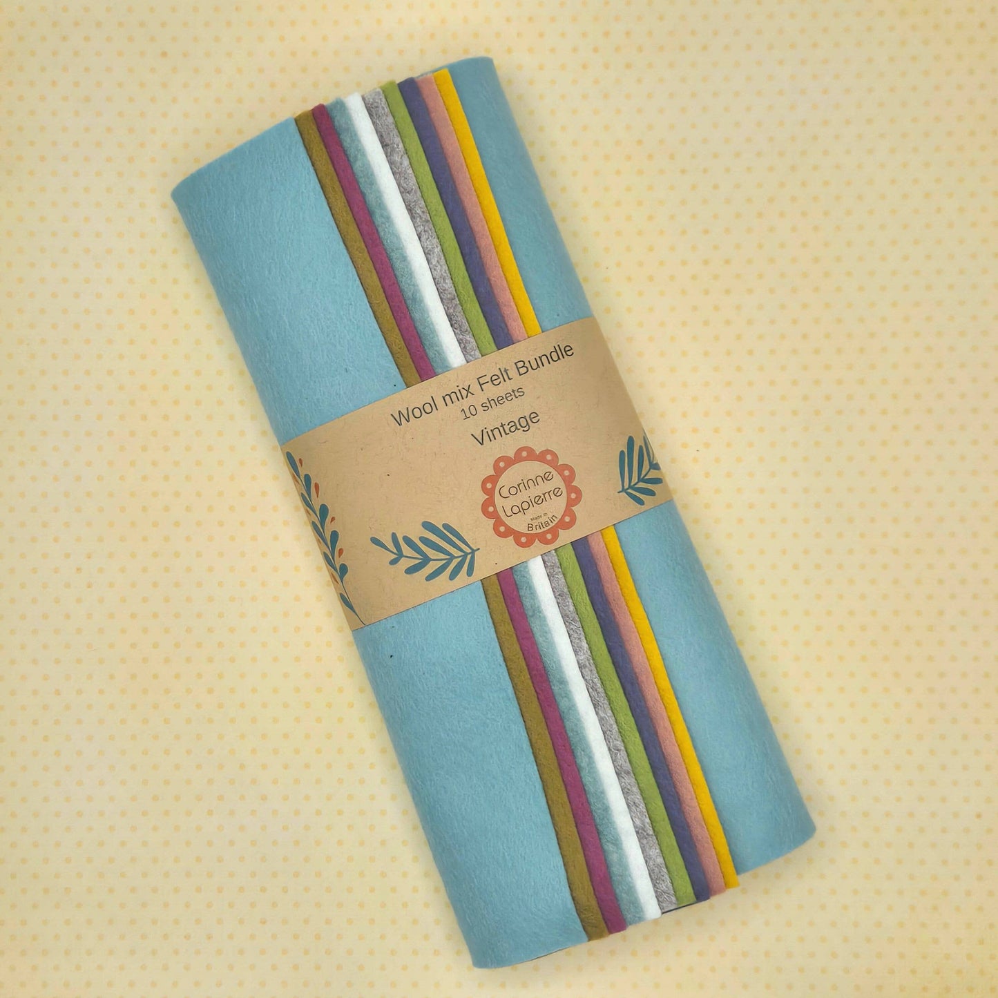 Felt Bundle of 10 Sheets - by Corinne Lapierre