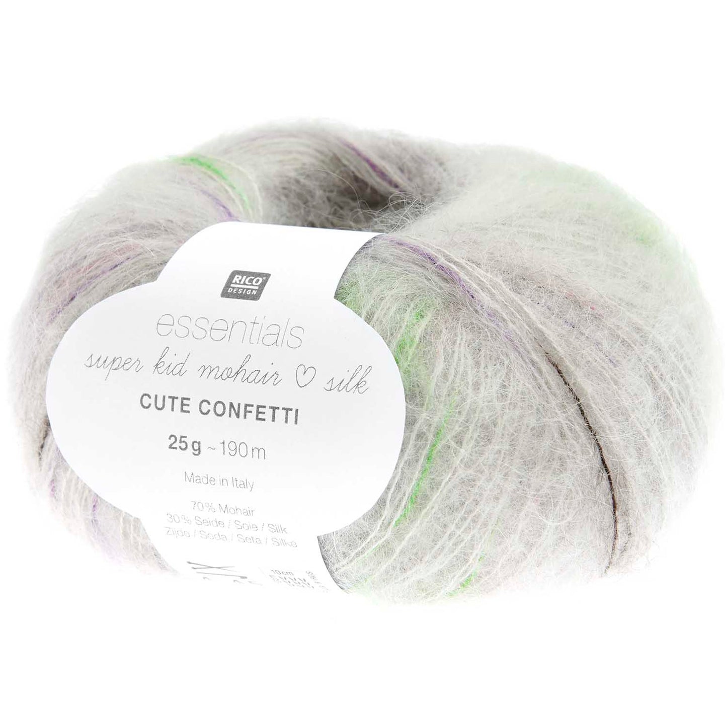 Rico Design Super Kid Mohair Loves Silk Cute Confetti