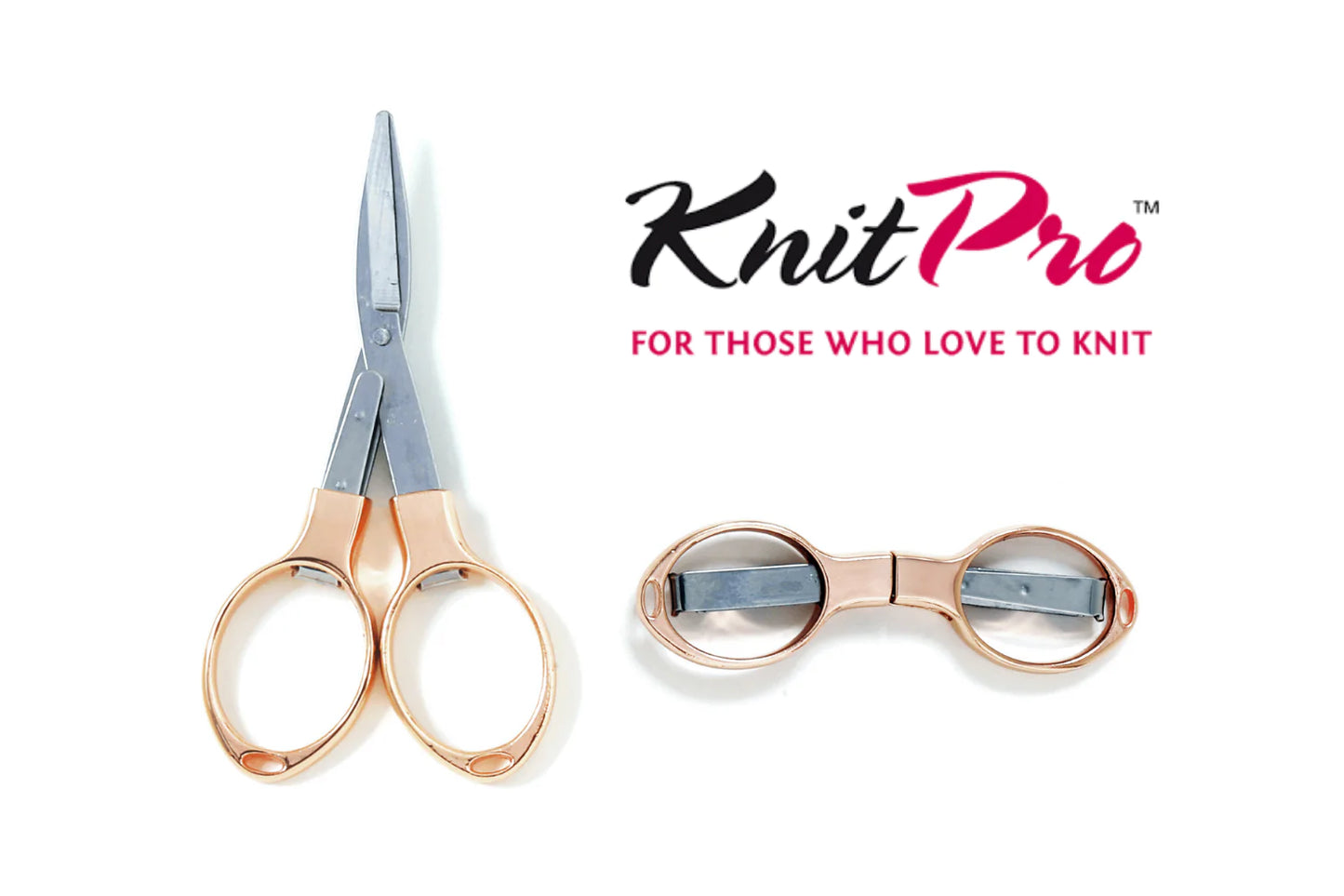 KnitPro Rosegold Folding Scissors