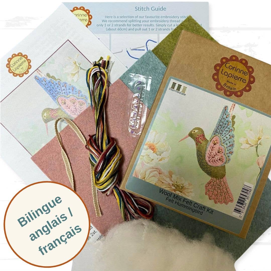 Hummingbird Felt Craft Mini Kit by Corinne Lapierre