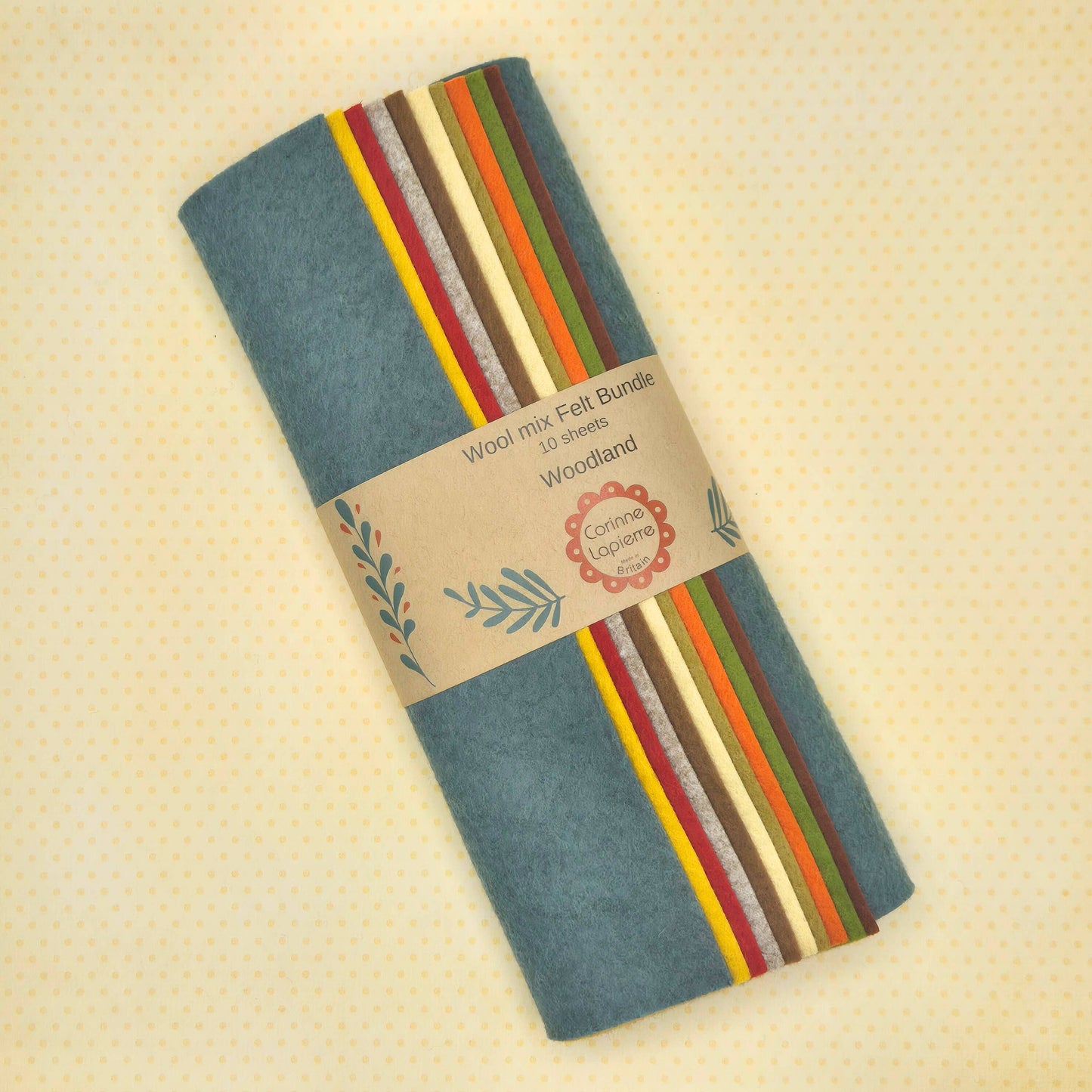 Felt Bundle of 10 Sheets - by Corinne Lapierre