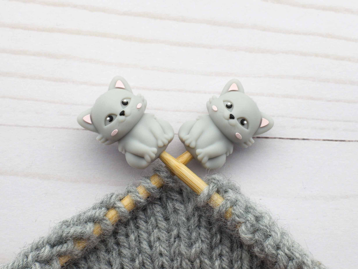Grey Cat | Stitch Stoppers Fox and Pine