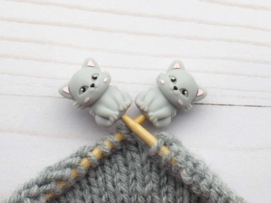 Grey Cat | Stitch Stoppers Fox and Pine