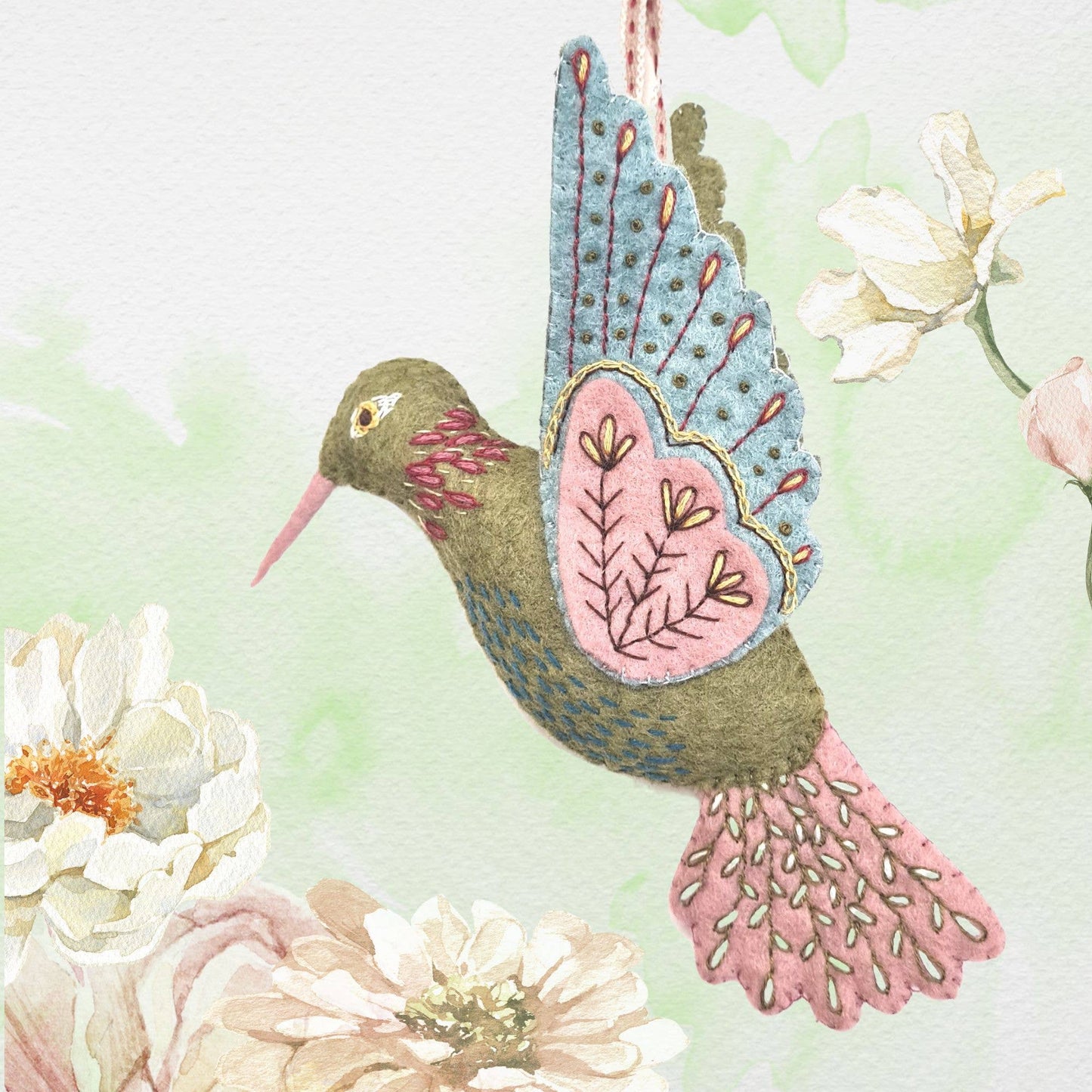 Hummingbird Felt Craft Mini Kit by Corinne Lapierre