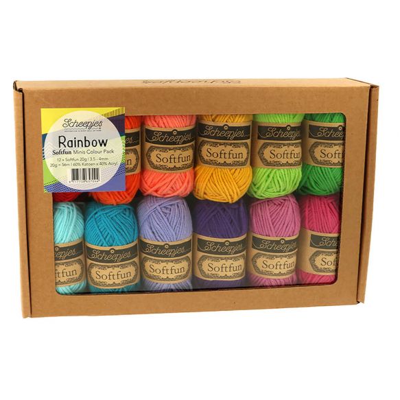 Scheepjes Softfun Rainbow Colour Pack